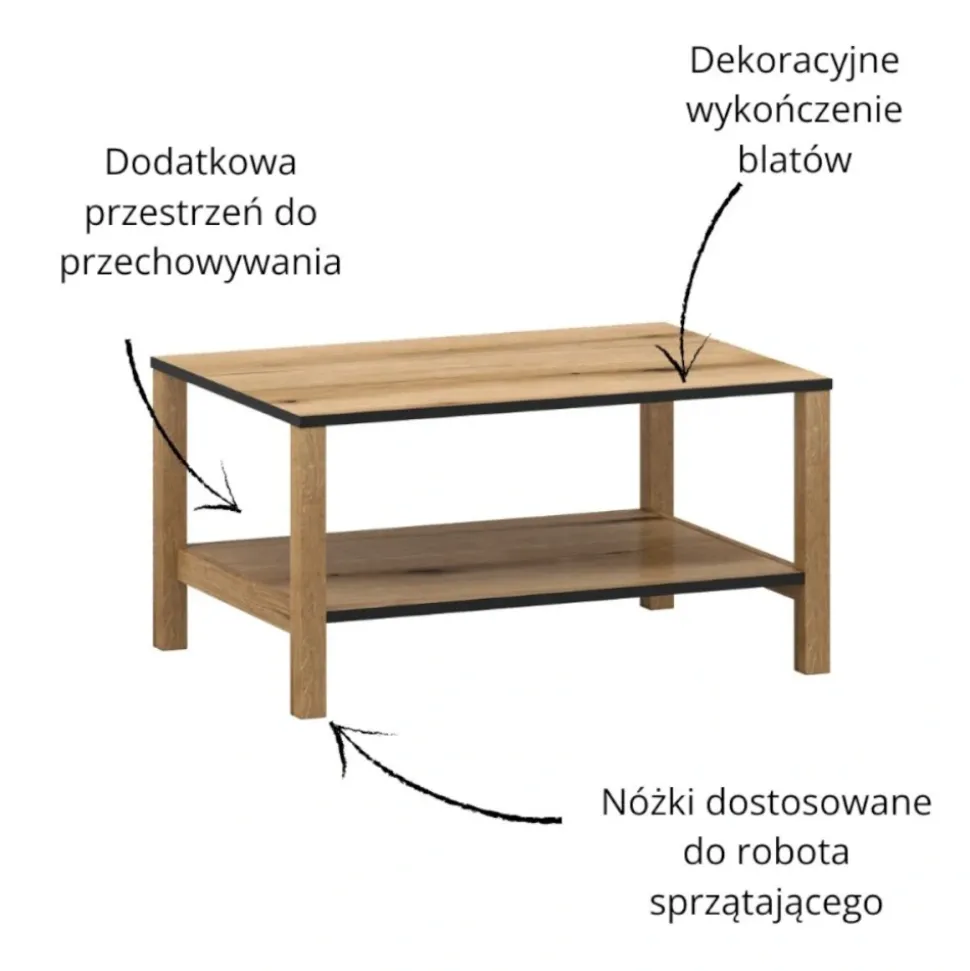 Ława do salonu 80 cm Bellano