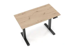 B53 biurko biurko z funkcją regulacji wysokości, dąb artisan / czarny (2p=1szt)1 sztuka
