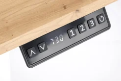 B53 biurko biurko z funkcją regulacji wysokości, dąb artisan / biały (2p=1szt)1 sztuka