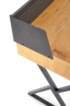 B43 biurko dąb złoty / czarny (1p=1szt)1 sztuka