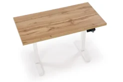 B54 biurko z funkcją regulacji wysokości, blat - dąb artisan, stelaż - biały (2p=1szt)1 sztuka