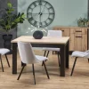 BAGIO stół rozkładany 120-160/80 cm dąb artisan/czarny (2p=1szt)1 sztuka