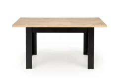 BAGIO stół rozkładany 120-160/80 cm dąb artisan/czarny (2p=1szt)1 sztuka