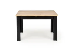 BAGIO stół rozkładany 120-160/80 cm dąb artisan/czarny (2p=1szt)1 sztuka