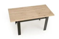 BAGIO stół rozkładany 120-160/80 cm dąb artisan/czarny (2p=1szt)1 sztuka