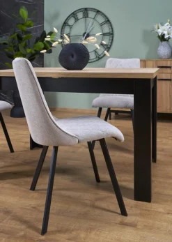 BAGIO stół rozkładany 120-160/80 cm dąb artisan/czarny (2p=1szt)1 sztuka