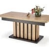 BARETTI ława dąb artisan/czarny (3p=1szt)1 sztuka