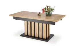 BARETTI ława dąb artisan/czarny (3p=1szt)1 sztuka