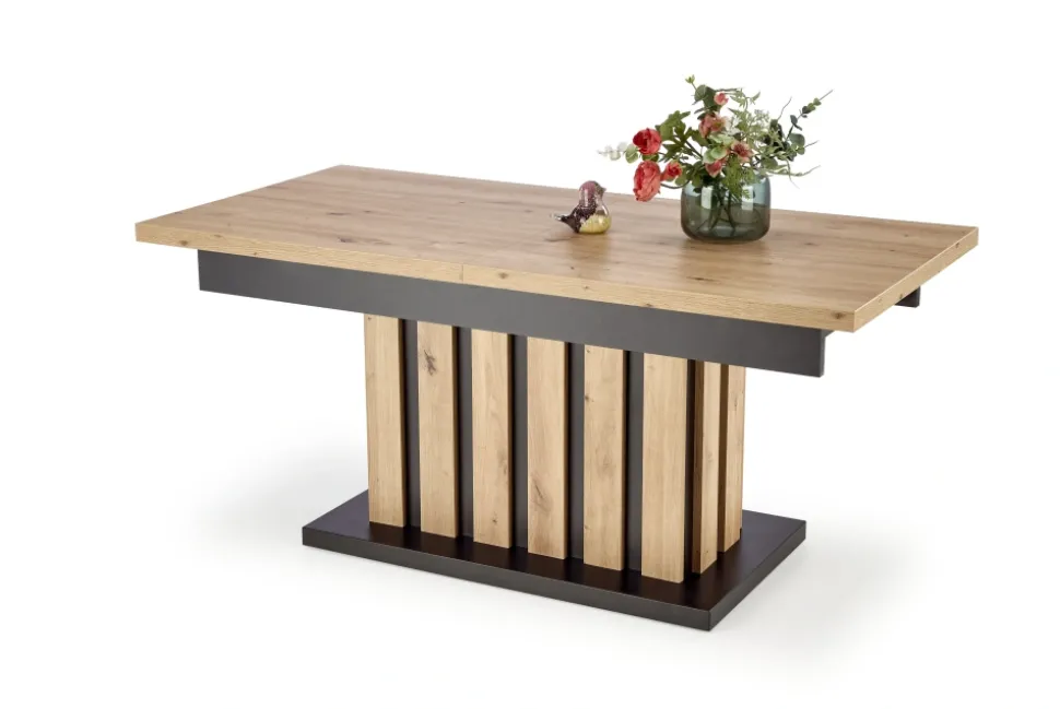 BARETTI ława dąb artisan/czarny (3p=1szt)1 sztuka