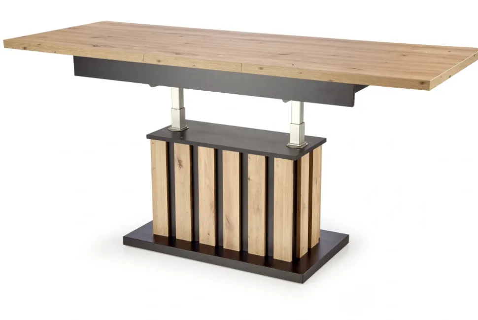 BARETTI ława dąb artisan/czarny (3p=1szt)1 sztuka