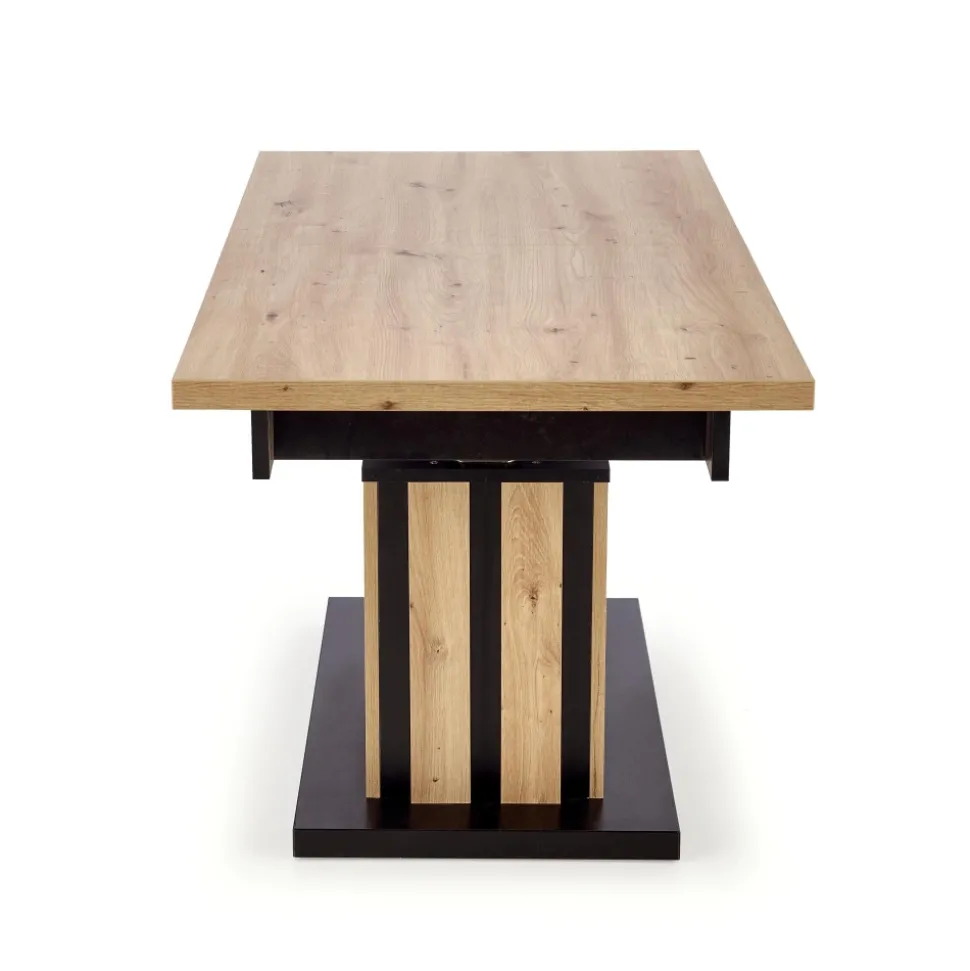 BARETTI ława dąb artisan/czarny (3p=1szt)1 sztuka