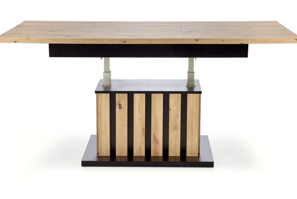 BARETTI ława dąb artisan/czarny (3p=1szt)1 sztuka