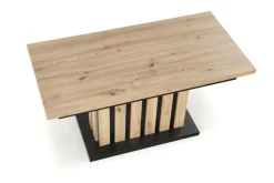 BARETTI ława dąb artisan/czarny (3p=1szt)1 sztuka