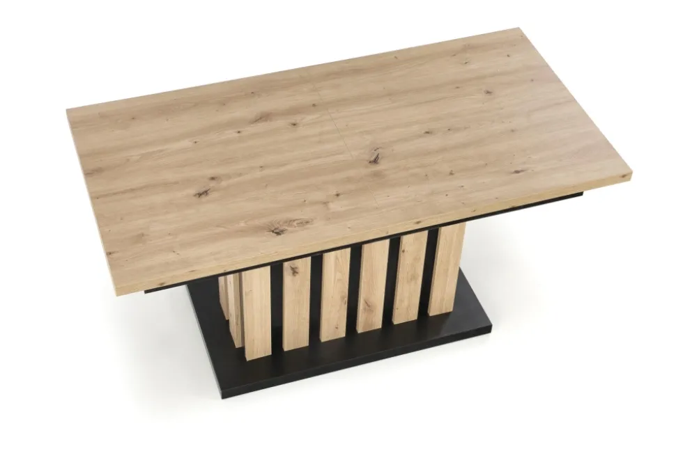 BARETTI ława dąb artisan/czarny (3p=1szt)1 sztuka