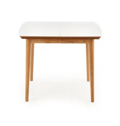 BARRET stół kolor blat - biały mat, nogi - dąb lefkas (90-190x80x75 cm) (1p=1szt)1 sztuka