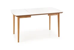 BARRET stół kolor blat - biały mat, nogi - dąb lefkas (90-190x80x75 cm) (1p=1szt)1 sztuka