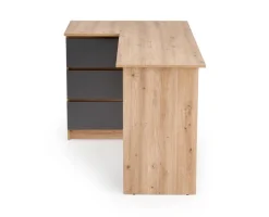 BEGA biurko, dąb artisan / grafitowy (2p=1szt)1 sztuka
