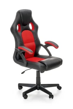 BERKEL fotel gabinetowy czarno-czerwony (1p=1szt)1 sztuka