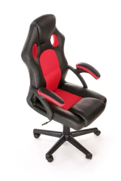 BERKEL fotel gabinetowy czarno-czerwony (1p=1szt)1 sztuka