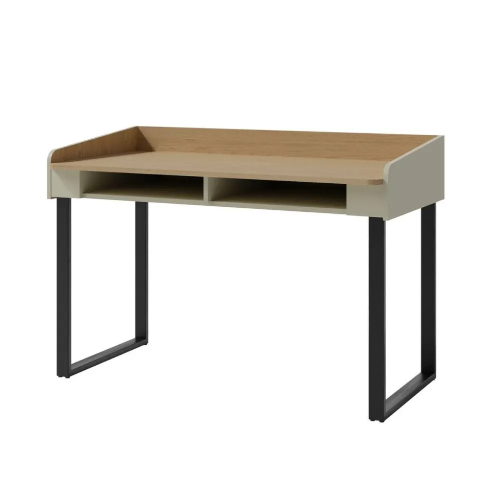 Biurko do pokoju 125 cm z półkami Alessio AE10 eukaliptus