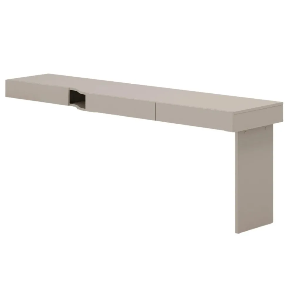 Biurko modułowe do pokoju młodzieżowego Lenart Woow WO-11P szampański / clay grey