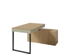 Biurko z komodą do pokoju 130 cm Luca LC10 eukaliptus