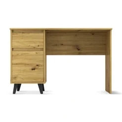 Biurko z szafką i szufladą, dąb artisan BORG
