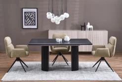 BOLERO stół rozkładany 160-250x90x78 cm dąb naturalny/czarny (3p=1szt)1 sztuka