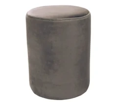 Brązowa pufa okrągła welurowa Hauss Roller  Magic Velvet 2208