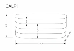 CALPI ławka z funkcją pojemnika, beżowy (1p=1szt)1 sztuka