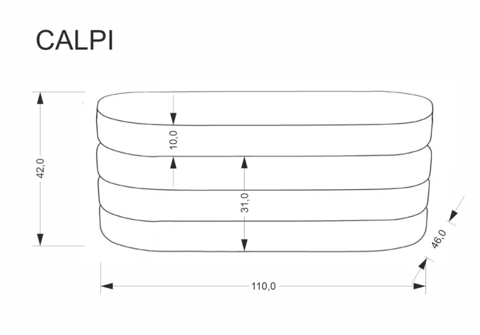 CALPI ławka z funkcją pojemnika, beżowy (1p=1szt)1 sztuka