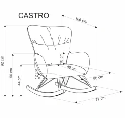 CASTRO fotel wypoczynkowy c.zielony (1p=1szt)1 sztuka