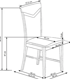 CITRONE krzesło biały / tap: INARI 23 (1p=2szt)1 sztuka
