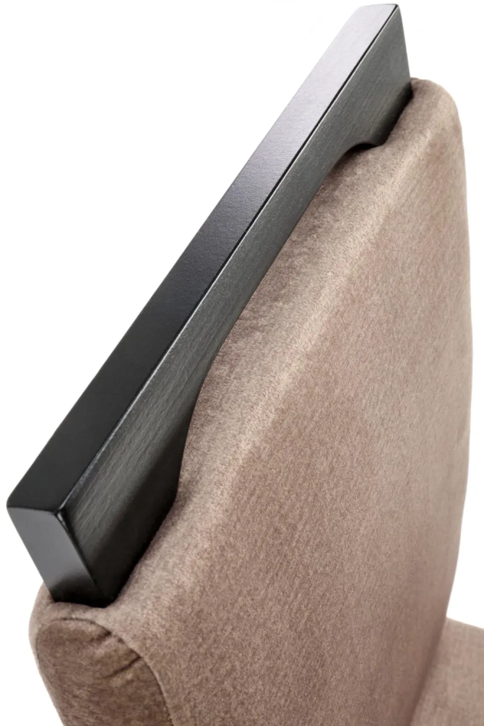 CLARION 2 krzesło czarny / tap: MONOLITH 09 (j. brąz) (1p=2szt)1 sztuka