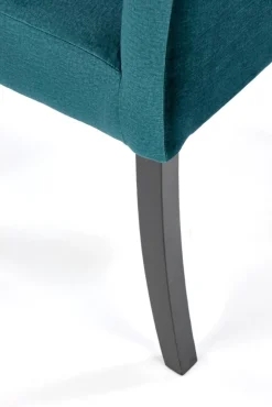 CLARION 2 krzesło czarny / tap: MONOLITH 37 (c. zielony) (1p=2szt)1 sztuka