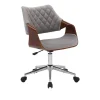 COLT fotel pracowniczy orzechowy/popielaty velvet1 sztuka
