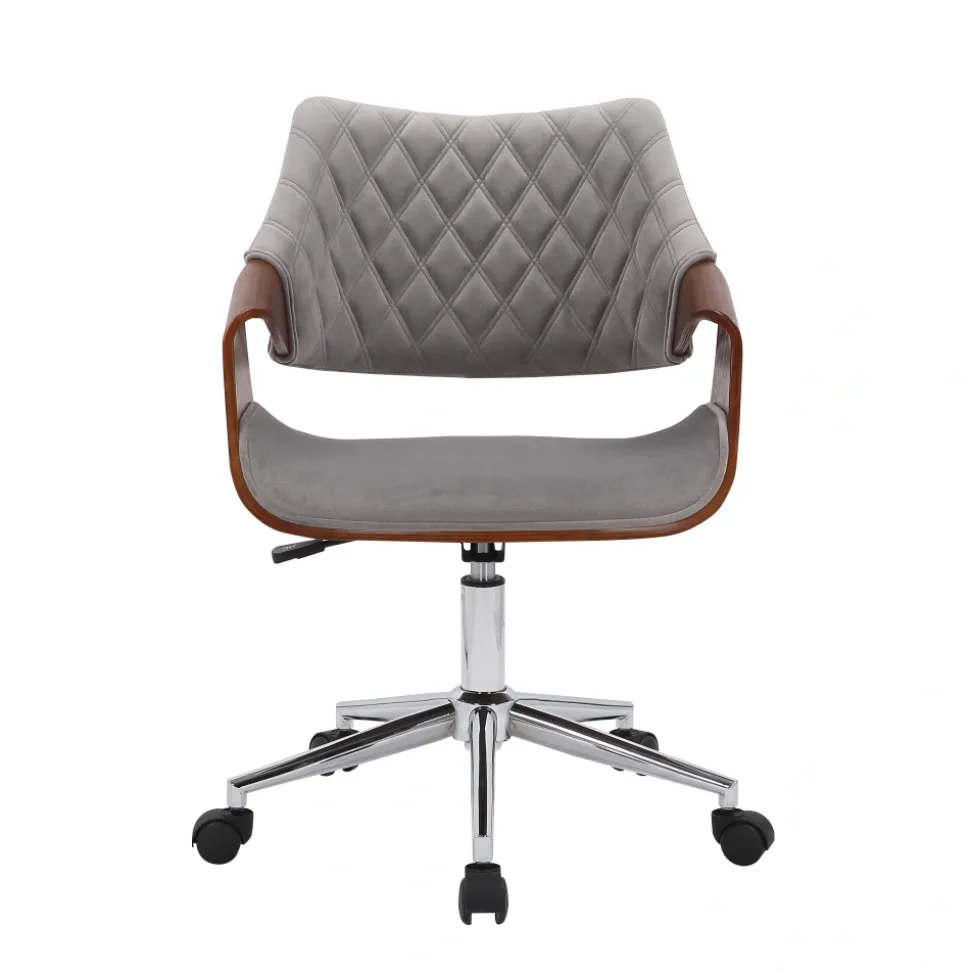COLT fotel pracowniczy orzechowy/popielaty velvet1 sztuka