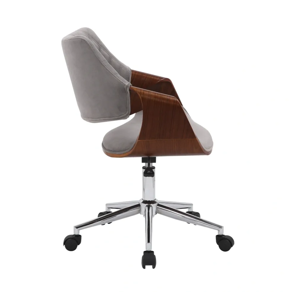 COLT fotel pracowniczy orzechowy/popielaty velvet1 sztuka