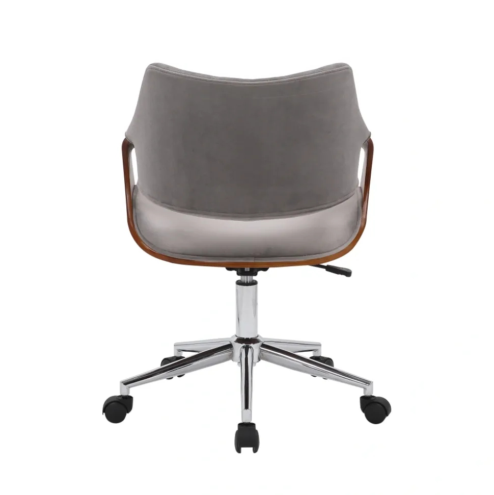 COLT fotel pracowniczy orzechowy/popielaty velvet1 sztuka