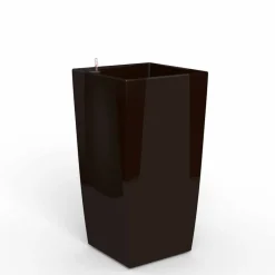 Cube reprezentacyjna donica w kolorze brązowym z wkładem nawadniającym 39x39x76