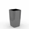 Cube reprezentacyjna donica w kolorze szarym z wkładem nawadniającym 28x28x54