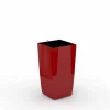 Cube reprezentacyjna donica w kolorze czerwonym z wkładem nawadniającym 22x22x41