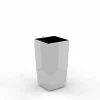 Cube reprezentacyjna donica w kolorze białym z wkładem nawadniającym 22x22x41