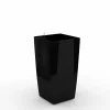 Cube reprezentacyjna donica w kolorze czarnym z wkładem nawadniającym 28x28x54