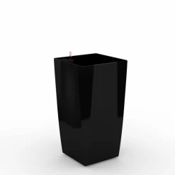 Cube reprezentacyjna donica w kolorze czarnym z wkładem nawadniającym 28x28x54