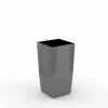 Cube reprezentacyjna donica w kolorze szarym z wkładem nawadniającym 22x22x41