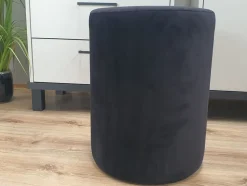 Czarna pufa okrągła welurowa Hauss Roller Magic Velvet 2219