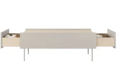 DESIN ŁAWA 120 2SZ - cashmere / dąb nagano