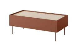 DESIN ŁAWA 120 2SZ - ceramic red / dąb nagano