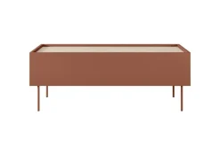 DESIN ŁAWA 120 2SZ - ceramic red / dąb nagano